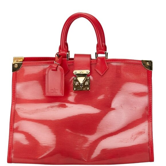 LOUIS VUITTON Red Leather Pouch - Picture 1 of 11